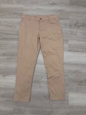 Birddogs Pants Mens 36x30 Beige Stretch Chino Casual Slim Tapered Golf Pockets